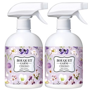 부케가르니 섬유탈취제 화이트머스크 본품, 2개, 500ml, 화이트머스크향
