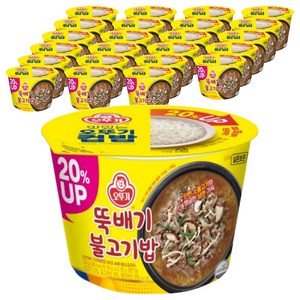 오뚜기 뚝배기 불고기밥 컵밥, 320g, 24개