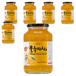 꽃샘 꿀유자차 S, 1kg, 1개입, 6개