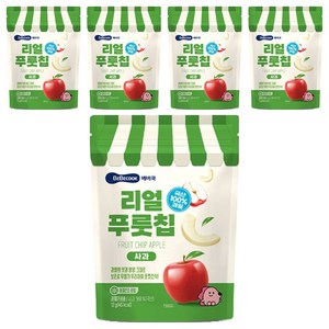 베베쿡 리얼푸룻칩 사과, 12g, 5개