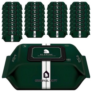 블랑슈 오리지널 소프트 유아물티슈 캡형, 55g, 102매, 40개
