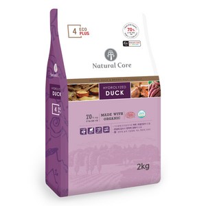 네츄럴코어 전연령 강아지 에코플러스4 건식사료, 오리, 2kg, 1개 골드박스 특가