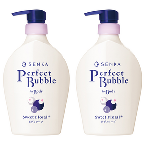 센카 퍼펙트 버블 포 바디 클렌저 스위트 플로럴, 500ml, 2개
