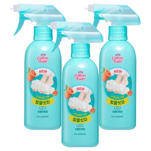 온더바디 코튼풋 발을 씻자 풋샴푸 자몽 민트향, 1개입, 3개, 385ml