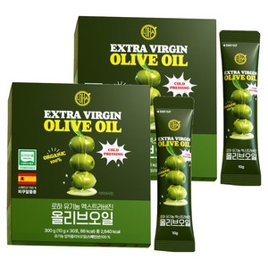 LOHA 유기농 엑스트라버진 올리브오일 30p, 300g, 2개