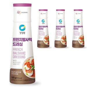 청정원 프렌치 발사믹 드레싱 소스, 325g, 4개