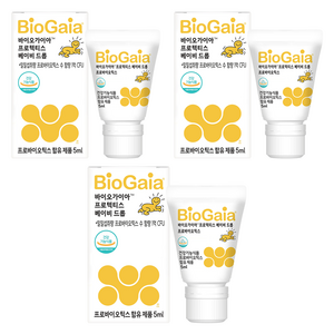 바이오가이아 프로텍티스 베이비 드롭 프로바이오틱스, 5ml, 3개