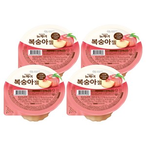 뉴케어 복숭아젤, 100g, 4개