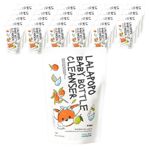 케이맘 랄라포포 유아용 젖병식기세정제 액상형 리필 쿨라임향, 400ml, 30개