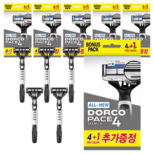 PACE ALL NEW 페이스 포 휴대용 면도기, 5개입, 6개