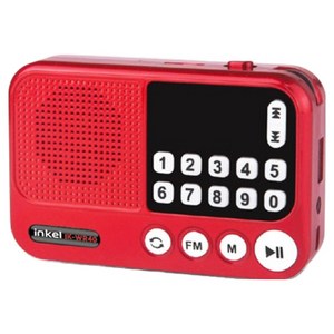 인켈 휴대용 효도 라디오 플레이어, IK-WR40, 레드