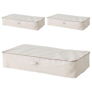 마켓비 RINEN 패브릭 수납함 100 x 55 x 19 cm KS1061STB, 베이지, 3개