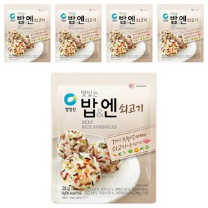 청정원 맛있는 밥 엔 쇠고기, 24g, 5개