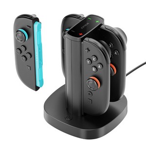조이트론 라운드 차징독 닌텐도용 충전기, 블랙, 1개, SW2-CHARGER02