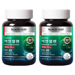 뉴트리디데이 프리미엄 아연 셀렌, 2개, 60정