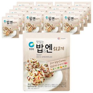 청정원 맛있는 밥 엔 쇠고기, 24g, 18개