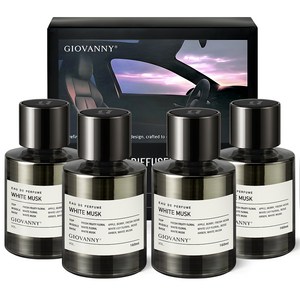 GIOVANNY 차량용 방향제 160ml 2p, 화이트머스크, 2세트