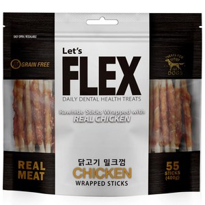 플렉스 강아지 밀크껌, 닭고기, 400g, 1개