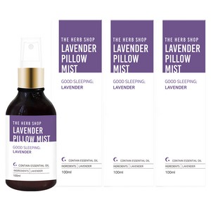 더허브샵 필로우 미스트, 3개, 100ml, 라벤더
