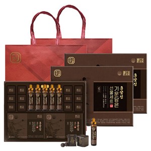한삼인 홍삼진 기운담은 선물세트 + 쇼핑백, 2세트, 27회분