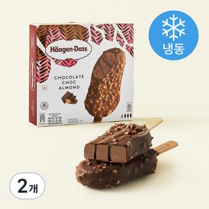 하겐다즈 초콜릿 초코 아몬드 아이스크림 바 (냉동), 80ml, 3개입, 2개