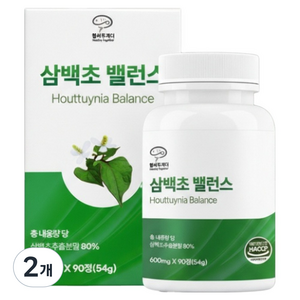 헬씨투게더 삼백초 밸런스 추출물 54g, 2개, 90정