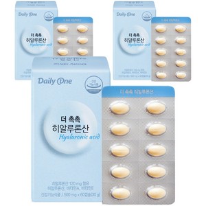 데일리원 더 촉촉 히알루론산 30g, 60정, 3개