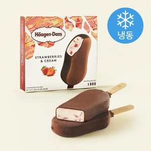 하겐다즈 멀티바 아이스크림 스트로베리 앤 크림 (냉동), 80ml, 3개입, 1개