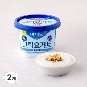 매일바이오 그릭요거트 플레인, 400g, 2개