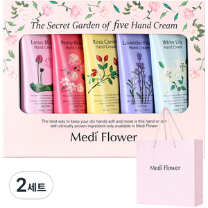 메디플라워 더 시크릿 가든 핸드크림 5종세트, 2세트
