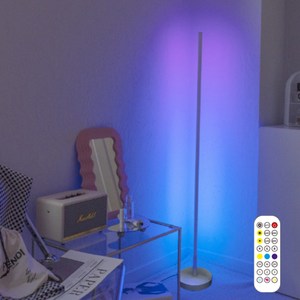 레나에너지 RGB 플로어 뮤직 반응 장스탠드, 화이트