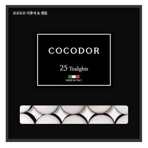 코코도르 티라이트 캔들, 코튼플라워, 10g, 25개