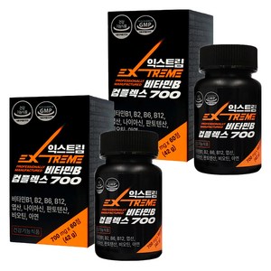 익스트림 비타민B 컴플렉스 700 42g, 60정, 2개