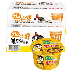 삼양 치즈불닭볶음면 큰컵 105g, 32개