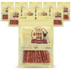 더주스 수제의여왕 반려견을 위한 바른레시피 간식, 연어슬라이스, 70g, 10개