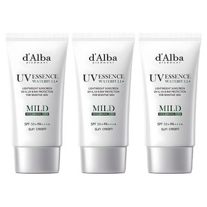 달바 워터풀 마일드 선크림 SPF50+ PA++++, 50ml, 3개