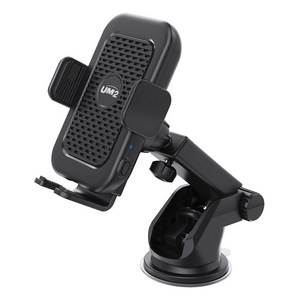 유엠투 차량용 고속 무선 추전 거치대 UMWH-CAR15Wnew, 블랙
