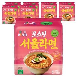 풀무원자연건면 로스팅 서울 라면 97g, 28개