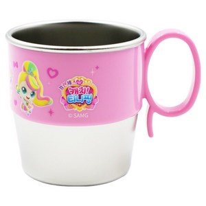 르번 프린세스 캐치티니핑 손잡이 스텐컵 하츄핑, 혼합색상, 1개, 280ml