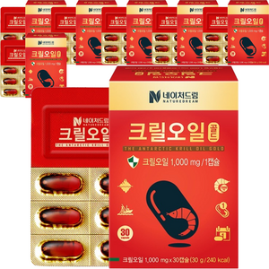 네이처드림 크릴오일 골드 1000mg, 30정, 7개