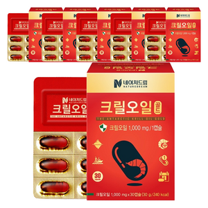 네이처드림 크릴오일 골드 1000mg, 30정, 6개