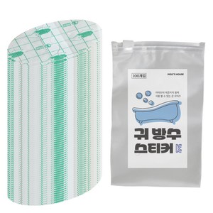 모리의집 귀 방수 스티커 100p, 투명, 100개