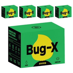 버그엑스 이중 초파리 유인제 2개 + 트랩 1개 + 끈끈이 3개, 5세트, 15ml