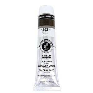 쉴드 스탠다드 유화물감 전문가용 352 OLIVE GREEN, 180ml, 1개
