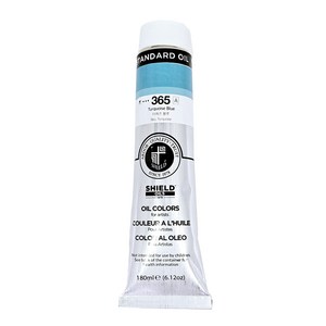 쉴드 스탠다드 유화물감 전문가용 365 TURQUOISE BLUE, 180ml, 상세 설명 참조
