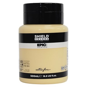 쉴드 에픽 아크릴물감 608 네이플스 옐로우, 1색, 500ml