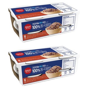햇반 통곡물밥, 130g, 12개