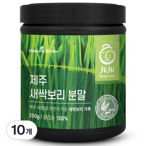 힐링스토리 제주 새싹보리 분말, 10개, 250g
