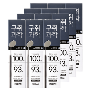 메디안 구취과학 프리징 쿨 민트 치약, 120g, 12개