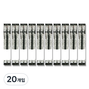제브라 젤잉크 JF 리필심 0.4mm, 흑색, 20개